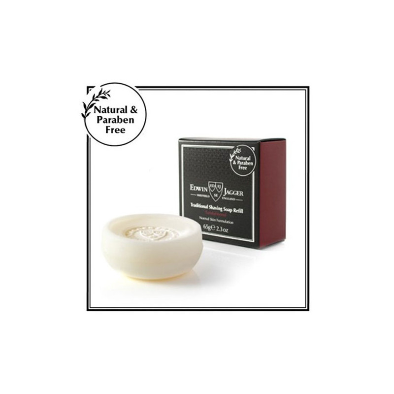 Edwin Jagger Sandelholz Traditionelle Rasierseife Nachfüllpackung (65gr) Edwin Jagger Sandelholz Traditionelle Rasierseife Nachfüllpackung (65gr)