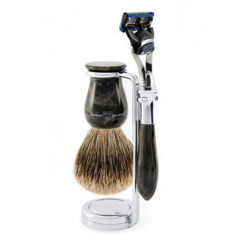 Edwin Jagger Rasierset Fusion® Rasierer, Pinsel &amp; Stand Marble