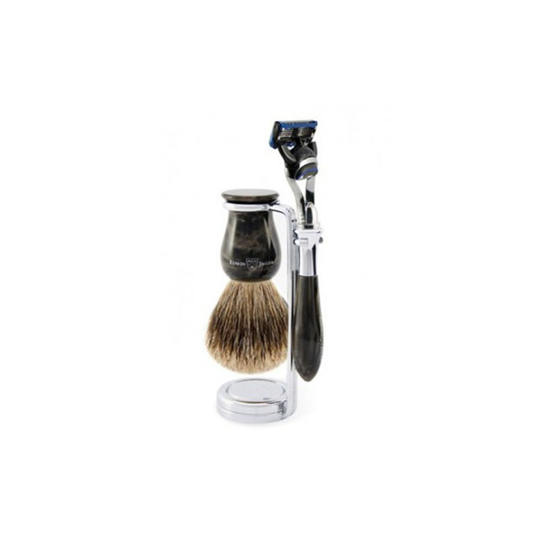 Edwin Jagger Set Afeitado Maquinilla de Afeitar Fusion®, Brocha & Soporte Mármol Edwin Jagger Set Afeitado Maquinilla de Afeitar Fusion®, Brocha & Soporte Mármol