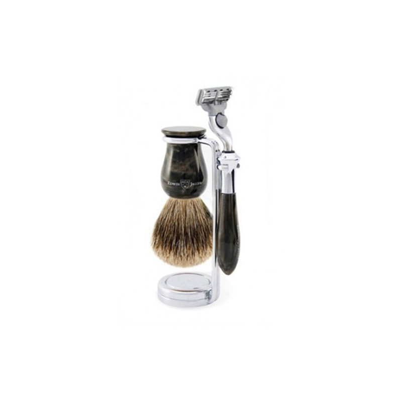 Edwin Jagger Rasierset Mach 3® Rasierer, Pinsel & Ständer Marmor Edwin Jagger Rasierset Mach 3® Rasierer, Pinsel & Ständer Marmor