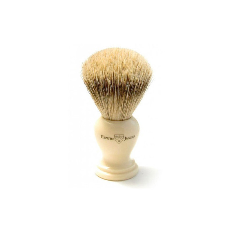 Edwin Jagger Super Badger Rasierpinsel Elfenbein M