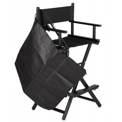 D'Orleac Czarne Krzesło do makijażu z pokrowcem