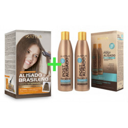 Kativa Keratina & Argan Oil Kit Lissage Brésilien + Kit Post Lissage (2x250ml) 