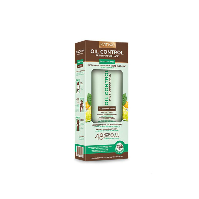 Kativa Maska przed szamponem Kontrola sebum (200ml)