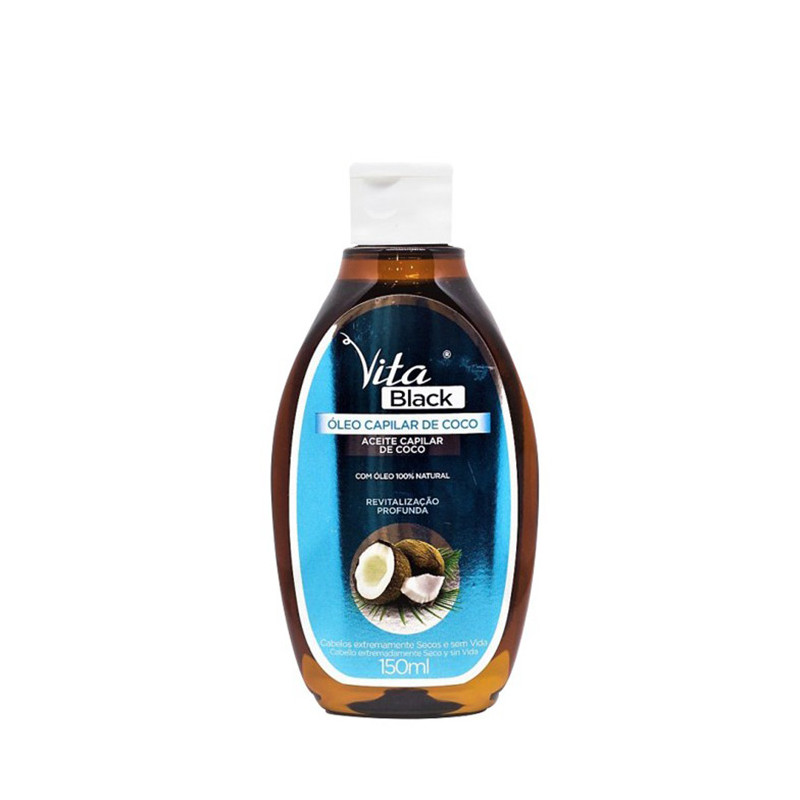 VitaBlack Huile de Coco Huile 100% Naturelle (150ml)