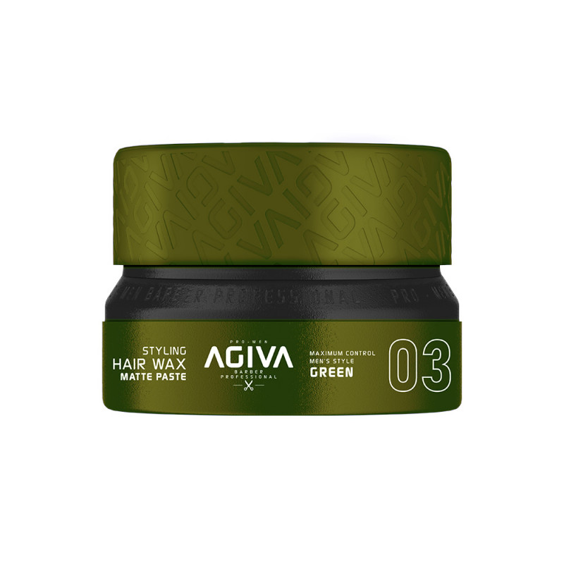 Agiva Cera Modellante per Capelli Pasta Opaca Verde 03 (155ml)