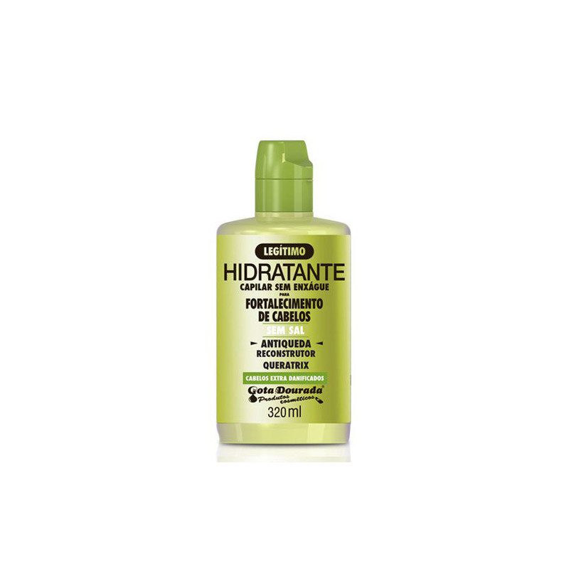 Gota Dourada Queratrix Crème à Peigner Anti-chute Sans Sel(320ml)