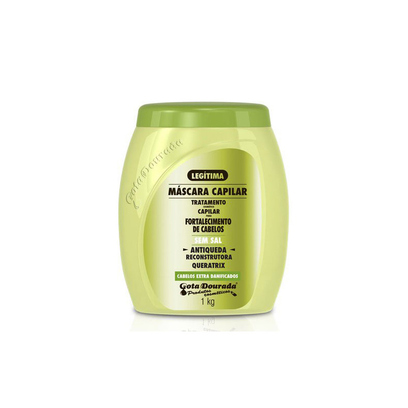 Gota Dourada Queratrix Masque Anti-Chute Sans Sel (1Kg)