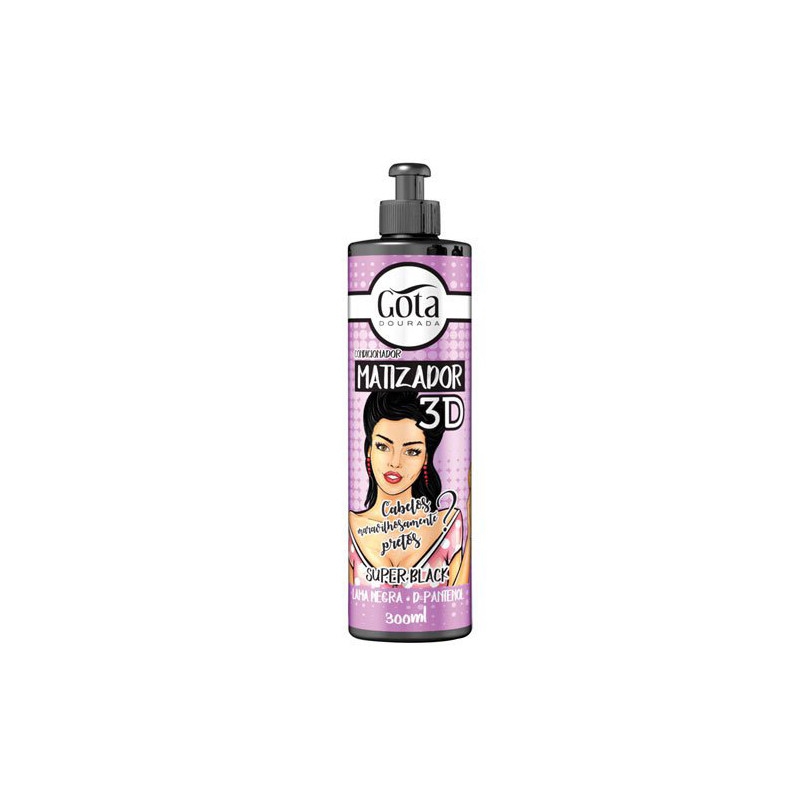 Gota Dourada Matizador 3D Super Black (300ml)