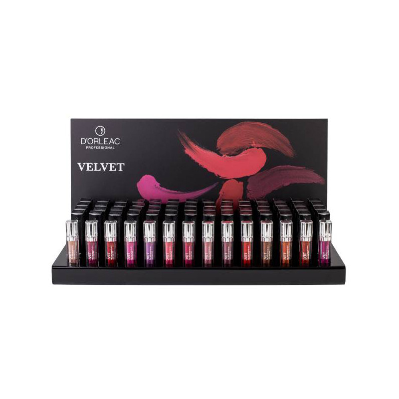 D'Orleac Expositor de Mostrador Color Labial Velvet D'Orleac Expositor de Mostrador Color Labial Velvet