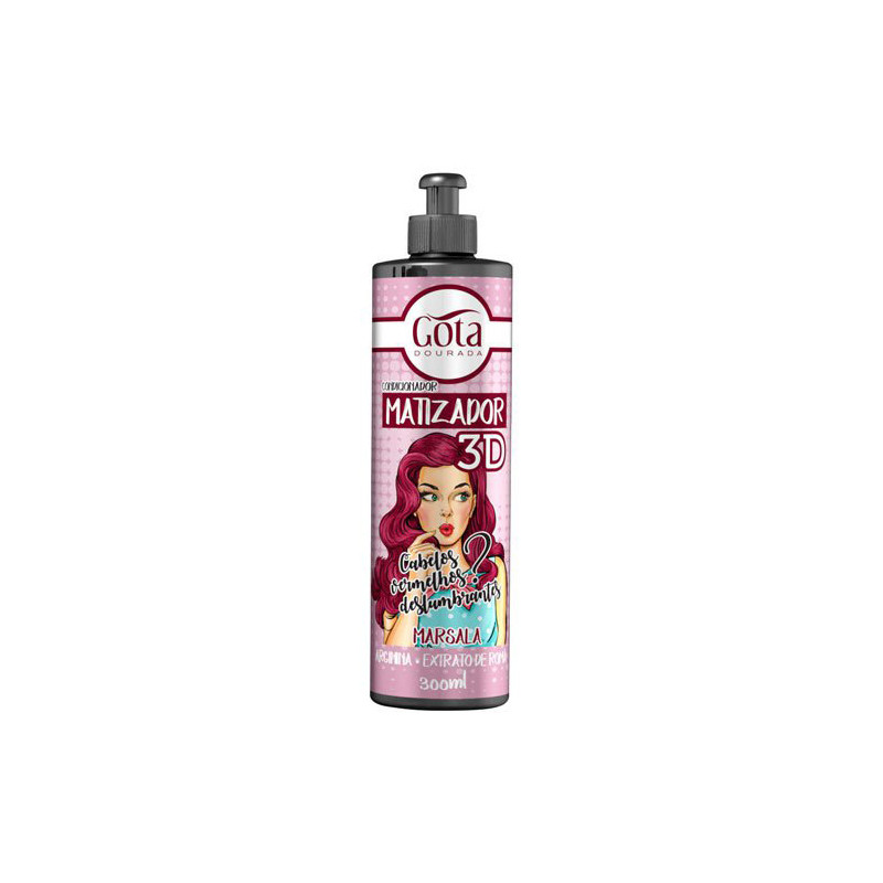Gota Dourada Matujący 3D Marsala (300ml)