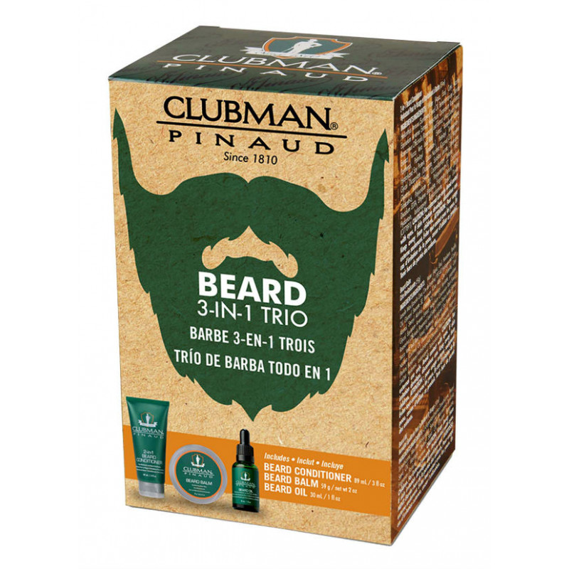 Pinaud Clubman Pack Barbe 3Pcs