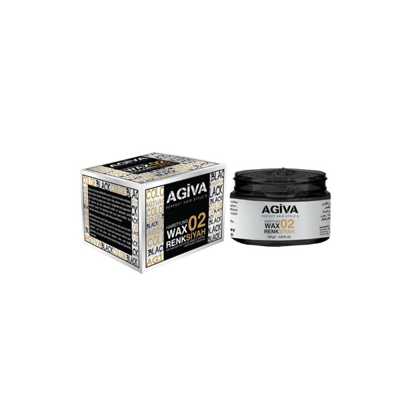Agiva Cera Pigmentante per Capelli 02 Nero (120g)