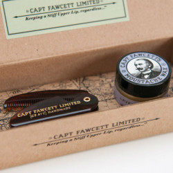 Capt Fawcett's Captain Fawcetts Lavendel Wachs &amp; Kamm Schnurrbart Etui