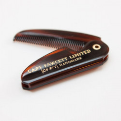 Captain Fawcett's Étui à Cire Moustache Bois de Santal Extra Strong & Comb
