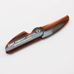 Captain Fawcett's Étui à Cire Moustache Bois de Santal Extra Strong & Comb