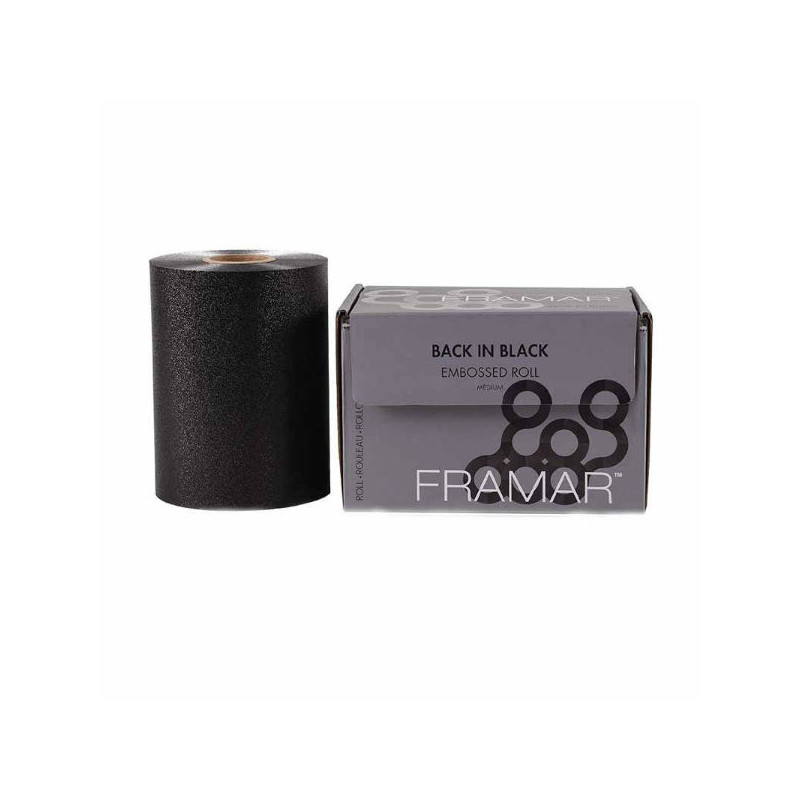 Framar Nero su Nero Rotolo Goffrato (12,7cm X100,58M)