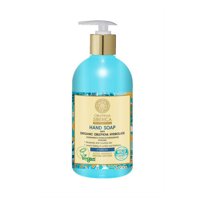 Natura Siberica Oblepikha Feuchtigkeitsspendende Handseife mit Bio-Sanddornhydrolat (500ml)