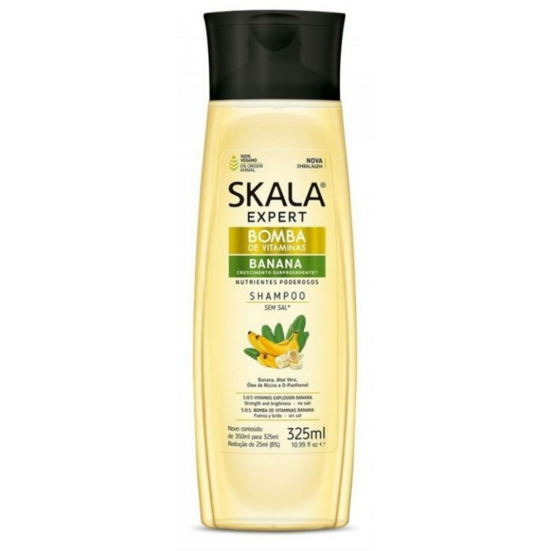 Skala Bomba Vitaminas Banana Champú (325ml) Skala Bomba Vitaminas Banana Champú (325ml)