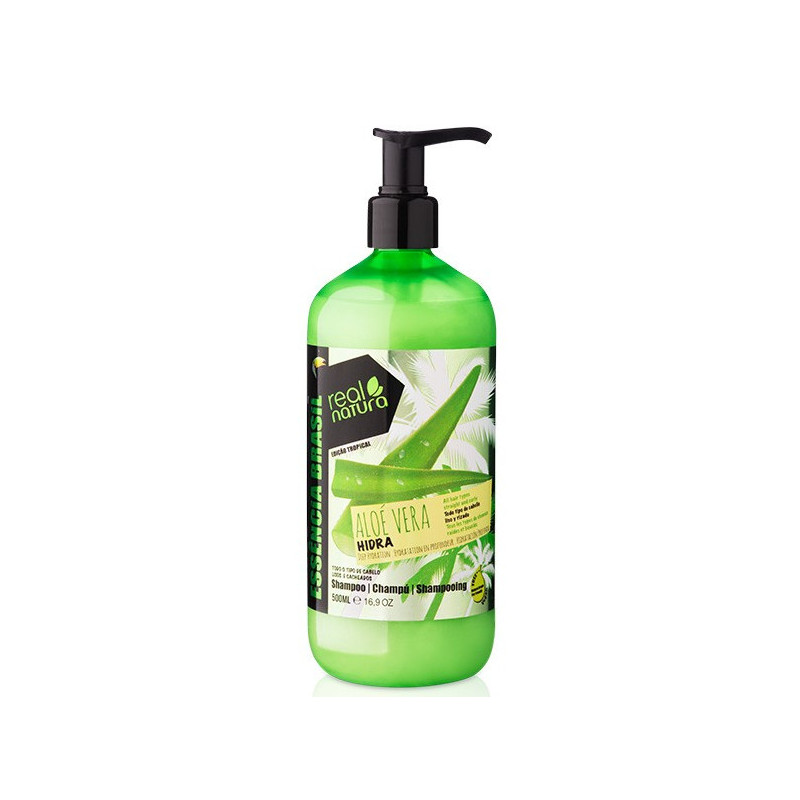 Real Natura Aloé Vera Hidra Shampooing Sans Sel (500ml) Real Natura Aloé Vera Hidra Shampooing Sans Sel (500ml)