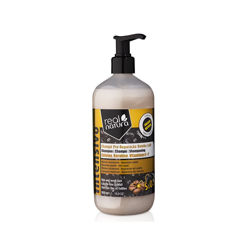Real Natura Pro-Cor Reparaçao Bomba Café Salzfreies Shampoo (500ml)