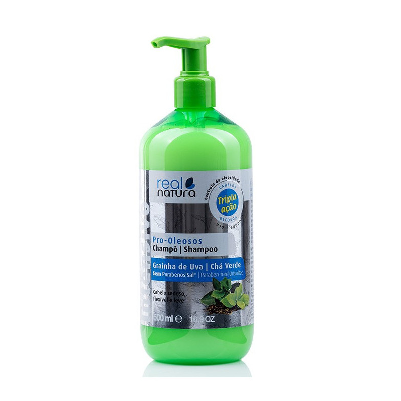 Real Natura Pro-Oleosos Shampooing Sans Sel (500ml) Real Natura Pro-Oleosos Shampooing Sans Sel (500ml)
