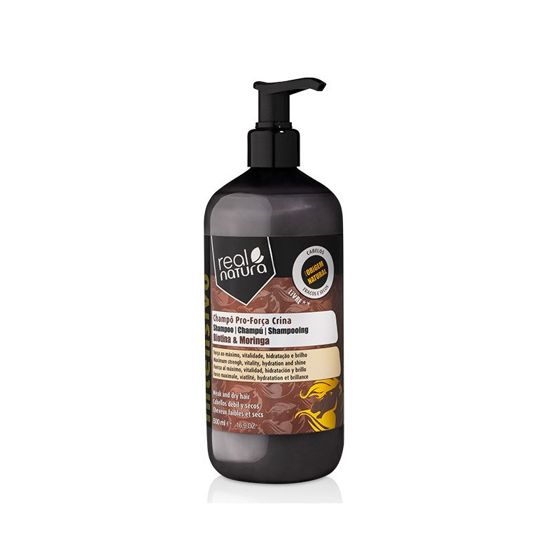 Real Natura Pro-Força Crina Shampooing Sans Sel (500ml) Real Natura Pro-Força Crina Shampooing Sans Sel (500ml)