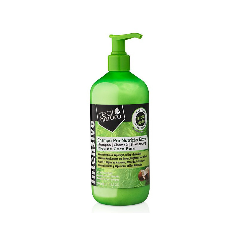 Real Natura Pro-Nutriçao Extra Côco Shampooing Sans Sel (500ml)