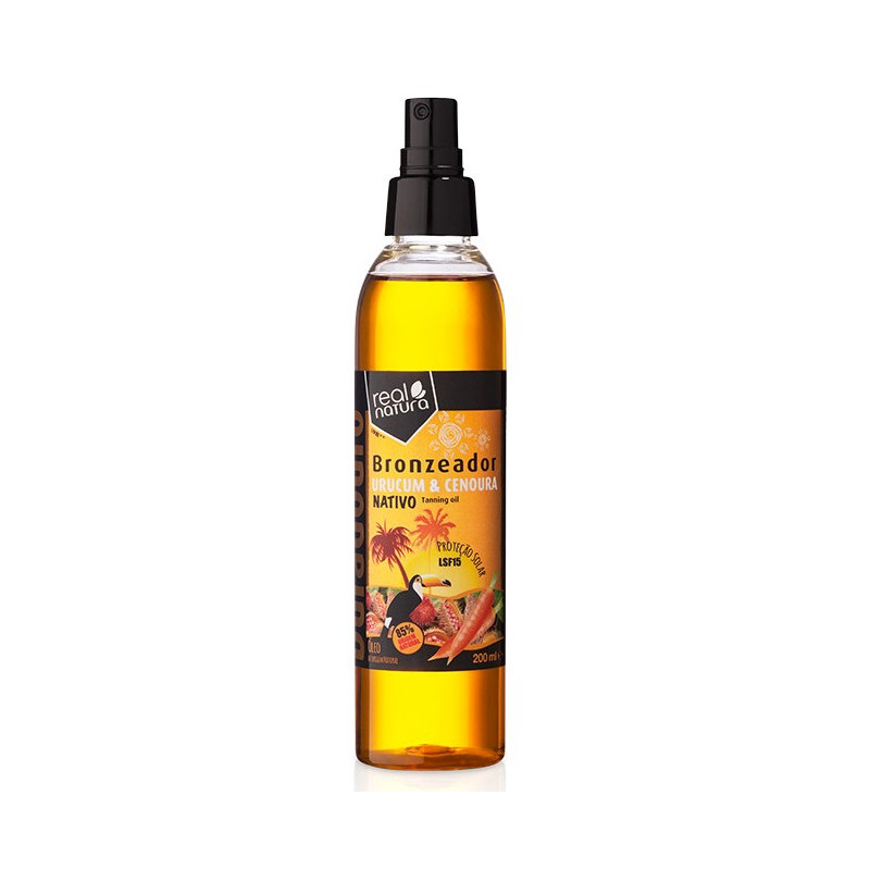 Real Natura Urucum+Ceneura Huile de Bronzage LSF15 (200ml) Real Natura Urucum+Ceneura Huile de Bronzage LSF15 (200ml)