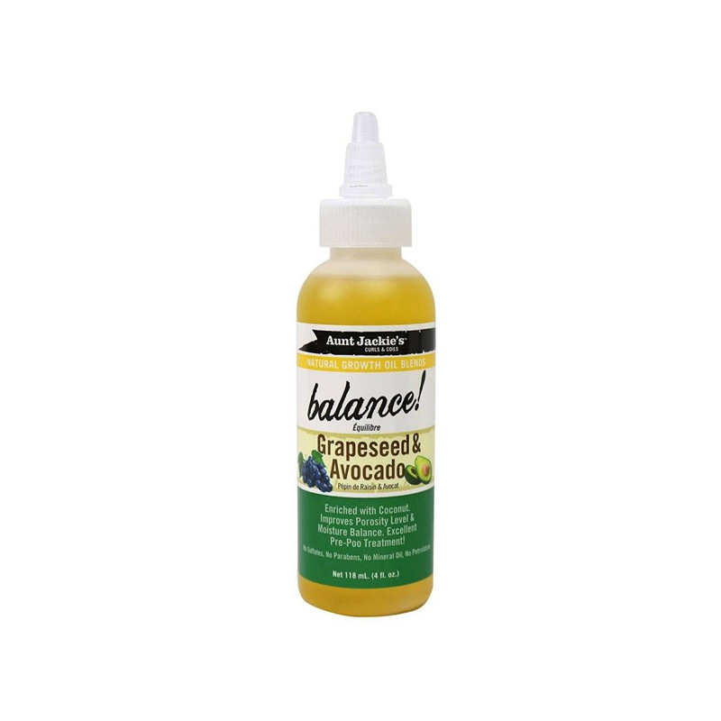 Aunt Jackie's Naturals Oils Balance Grapeseed & Avocado (118ml)