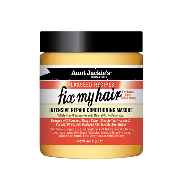 Aunt Jackie's Leinsamen Rezepte Fix My Hair Intensive Repair Conditioning Masque (426gr) Aunt Jackie's Leinsamen Rezepte Fix My Hair Intensive Repair Conditioning Masque (426gr)