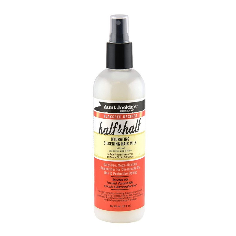 Aunt Jackie's Ricette ai Semi di Lino Half & Half Latte Capelli Idratante Setificante (355ml)