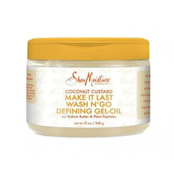 Shea Moisture Coconut Custard Make It Last Wash N' Go Gel-Olio Definente (340gr)