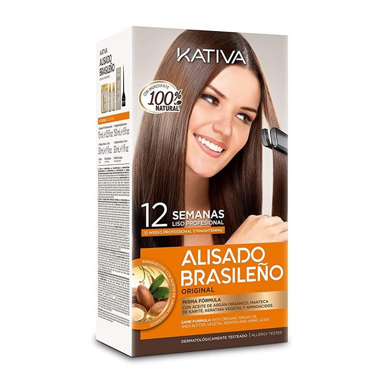 Kativa Keratina & Argan Oil Kit Lissage Brésilien (français)
