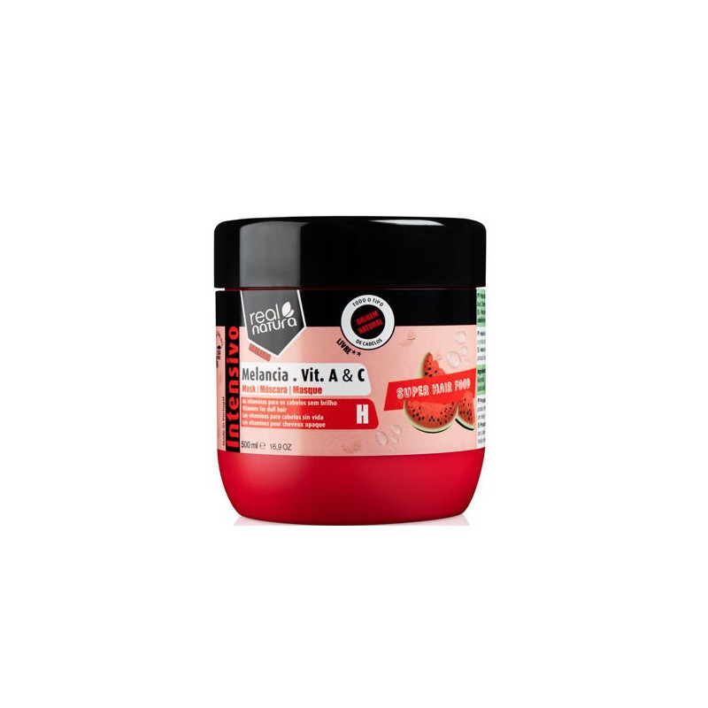 Real Natura Super Hair Food Melância Vitamina A+C Masque (500ml)