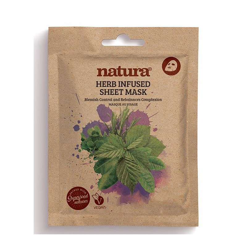 Natura Maschera in Tessuto Infusa alle Erbe (22ml)
