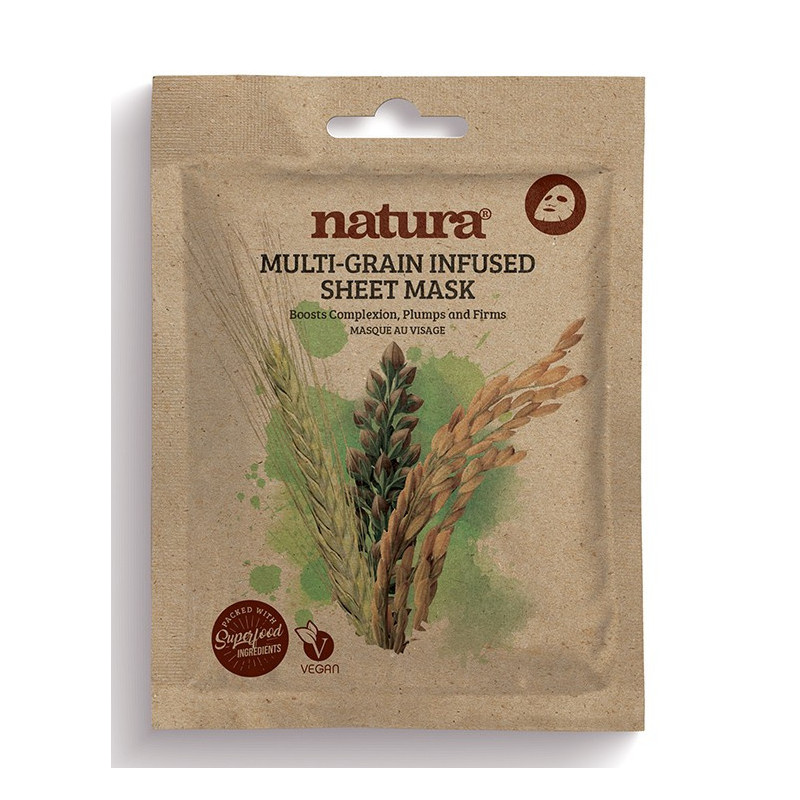 Natura Multi Grain Infused Sheet Mask (22ml) Natura Multi Grain Infused Sheet Mask (22ml)