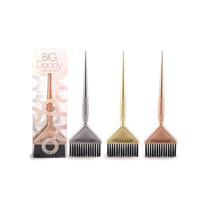Framar Big Daddy Metallic Brush Set Framar Big Daddy Metallic Brush Set