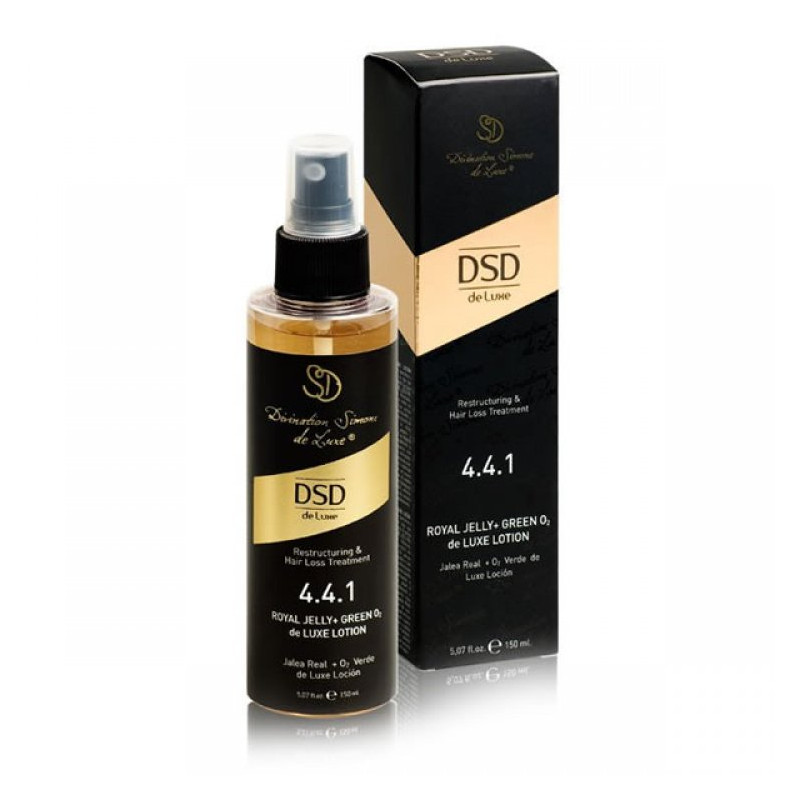 DSD de Luxe Leczenie Przeciw Wypadaniu Włosów Rewitalizująca Mleczko Królewskie + Zielona O2 de Luxe Lotion 4.4.1 (150ml)