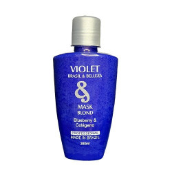 Brasil & Belleza Fioletowa Maska Blond z Borówką i Kolagenem (260ml)
