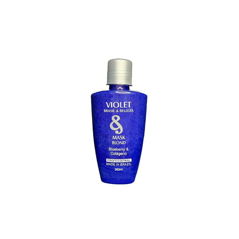 Brasil & Belleza Violet Blueberry and Collagen Blond Mask (260ml) Brasil & Belleza Violet Blueberry and Collagen Blond Mask (260ml)
