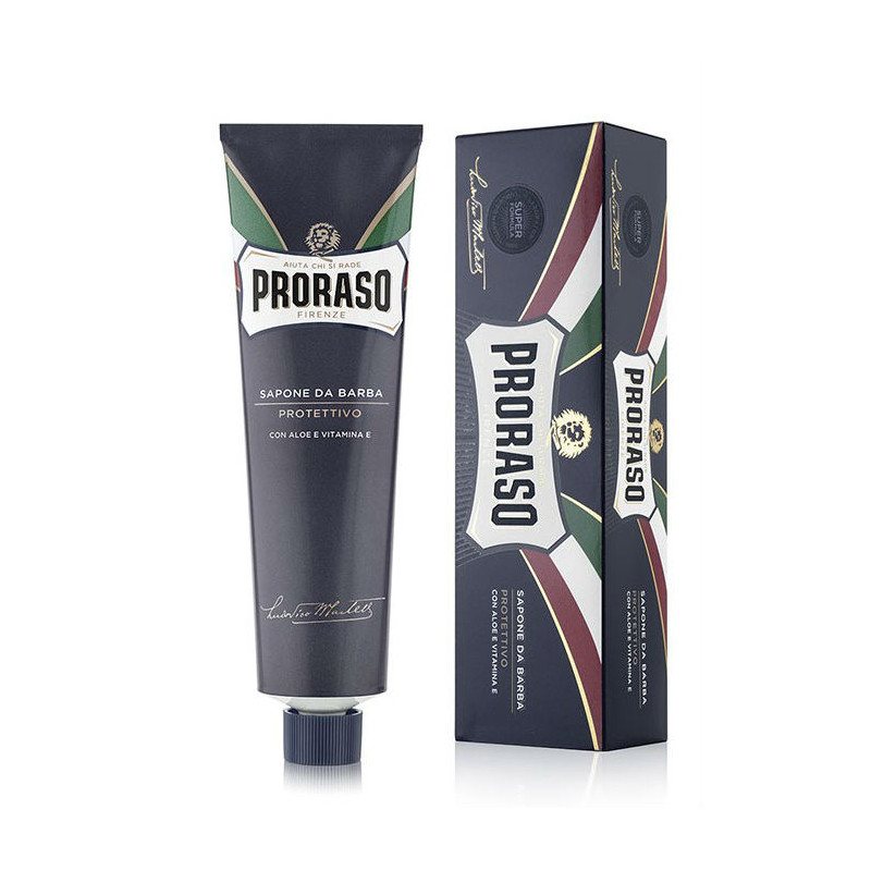 Crema da Barba Proraso Blue Line in Tubo Aloe Vera Vitamina E (150ml)