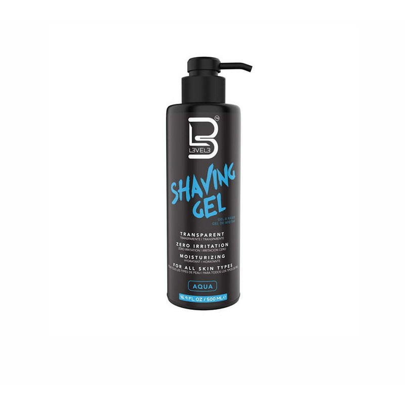L3vel3 Gel de Afeitar Transparte Aqua (500ml) L3vel3 Gel de Afeitar Transparte Aqua (500ml)