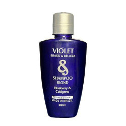 Brasil & Belleza Violet Arándanos y Colágeno Blond Champú Sin Sal (260ml)
