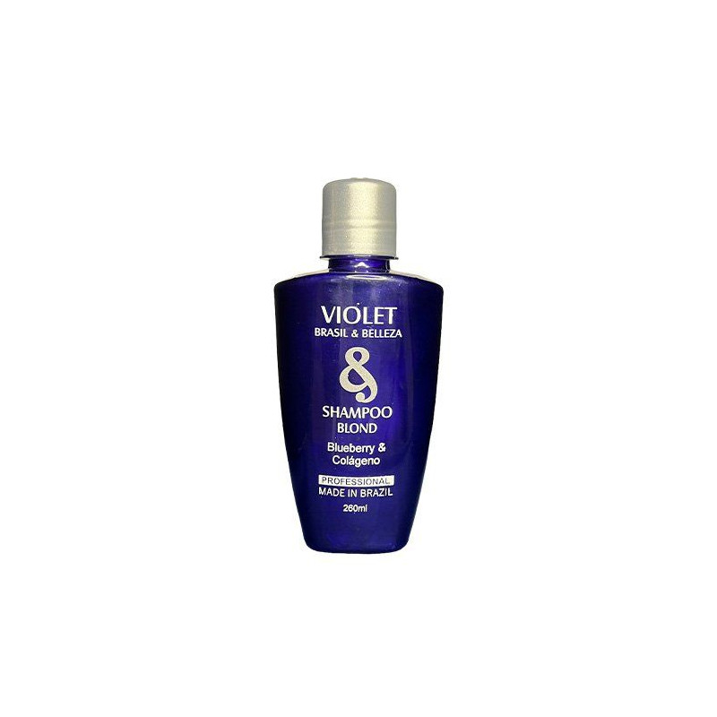 Brasil & Belleza Violet Blueberry and Collagen Blond Shampoo Salt-free (260ml) Brasil & Belleza Violet Blueberry and Collagen Blond Shampoo Salt-free (260ml)