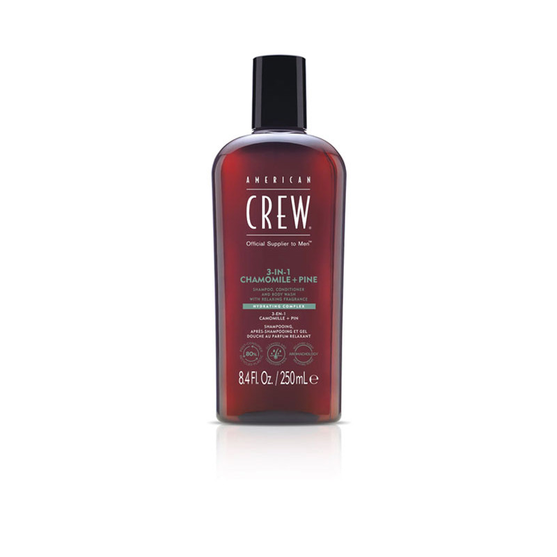 American Crew 3-in-1 Kamille+Kiefer 250ml American Crew 3-in-1 Kamille+Kiefer 250ml