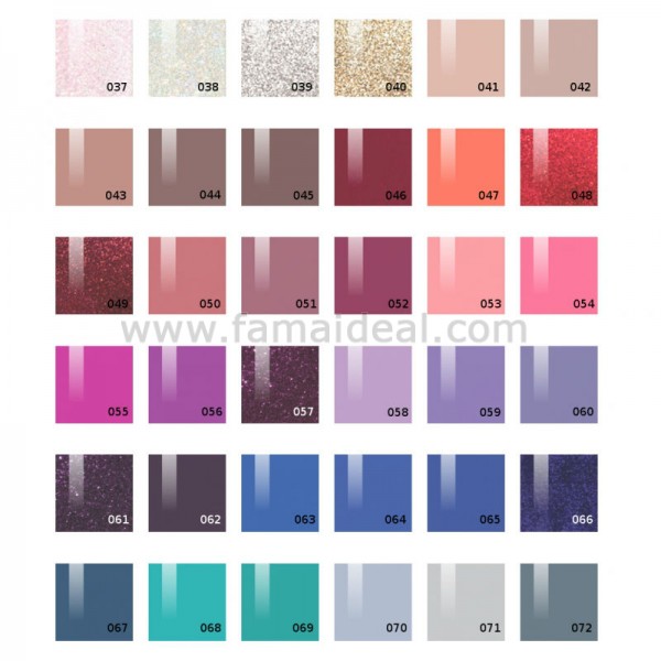By Fama Color Chart